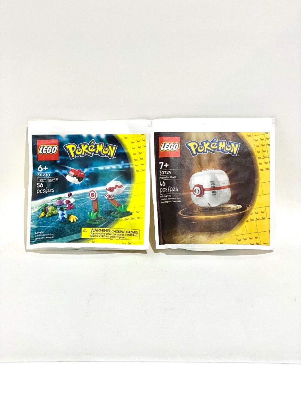 Lego 30729 Premier Ball + 30730 Trainer Supplies Sealed paper bag New in Hand